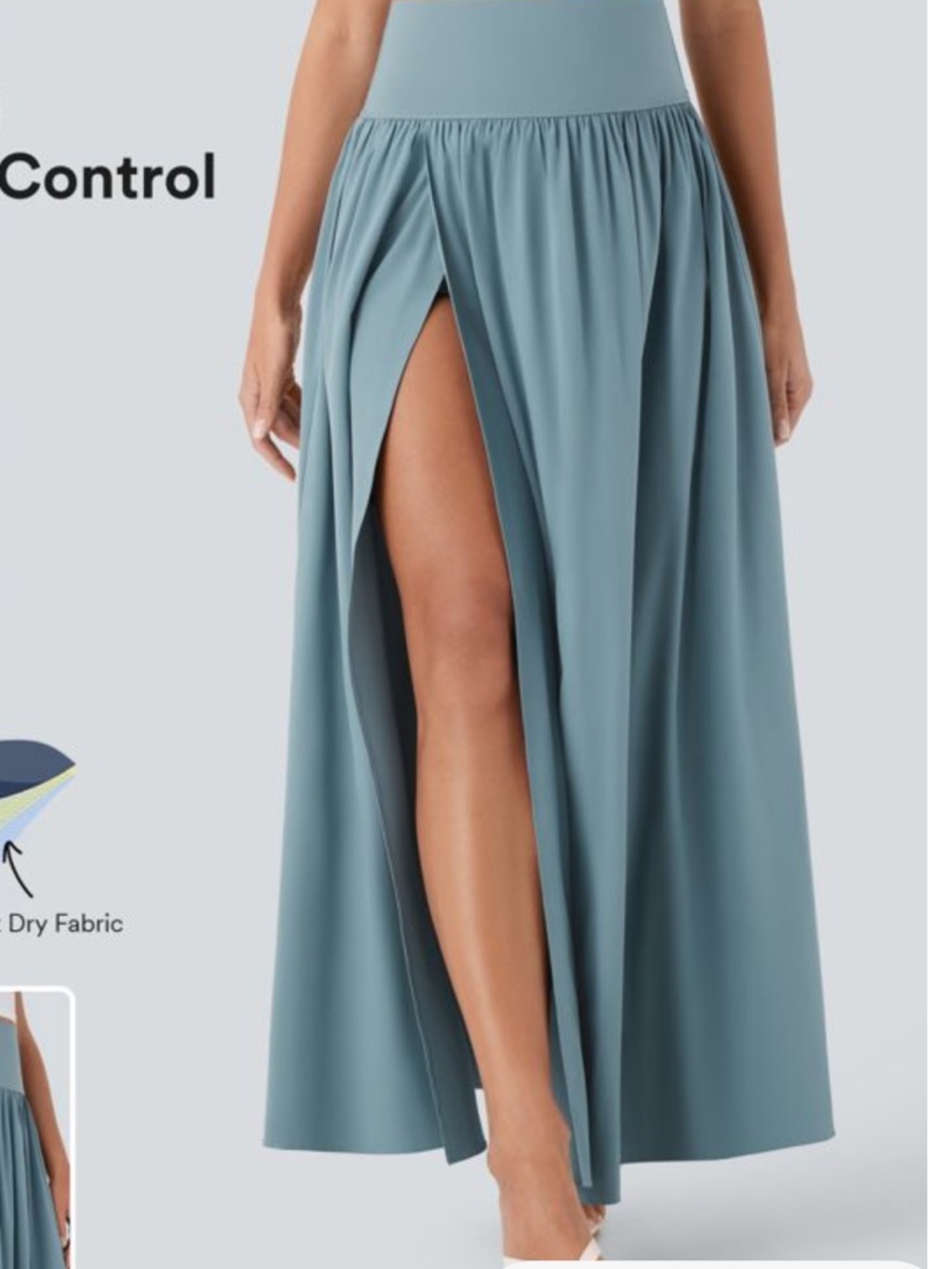 HALARA Light Blue Active Skort with Inner Shorts